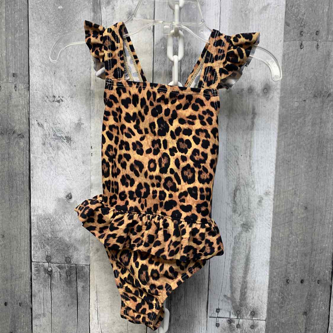 Size 18 Months Tan Animal Print B Brand Swim Suit - 1pc