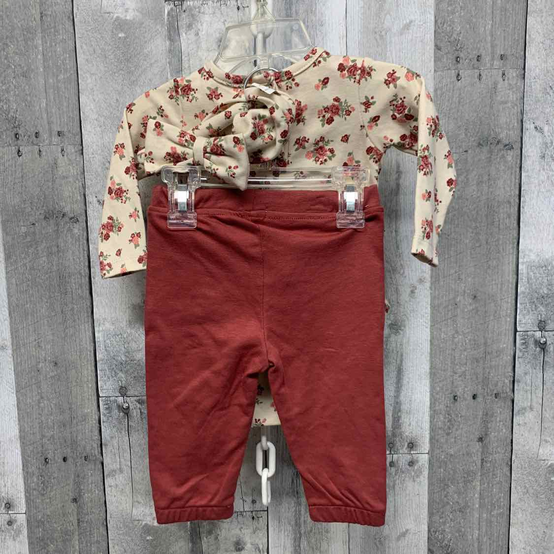 Size 3-6 Months Tan/Pink B Brand Shirt/Pants