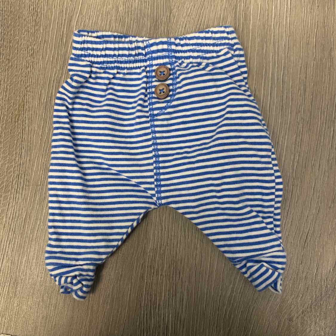 Size Preemie Blue Striped Carter's Athletic Pants