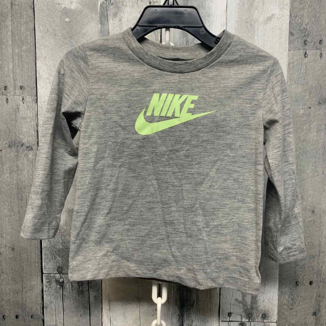 Size 18 Months Gray Print Sport Brand Long Sleeve Shirt