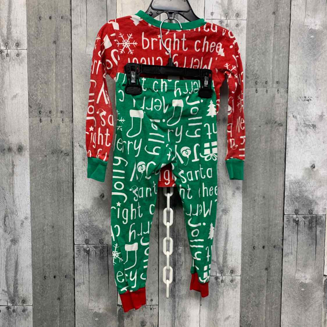 Size 3 Red/Green Carter's 2pc PJs