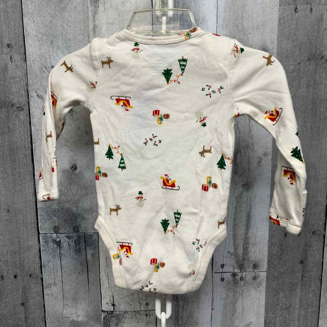 Size 3 Months White Print Carter's Bodysuit