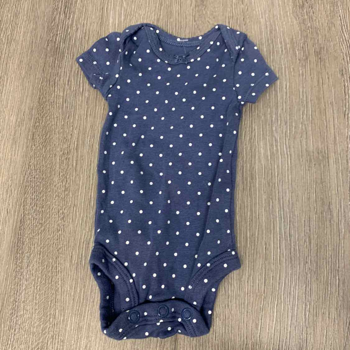 Size Preemie Navy Print Carter's Bodysuit