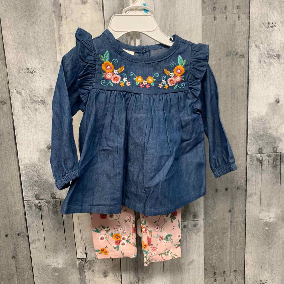Size 3-6 Months Blue/Pink First Impressions Shirt/Pants