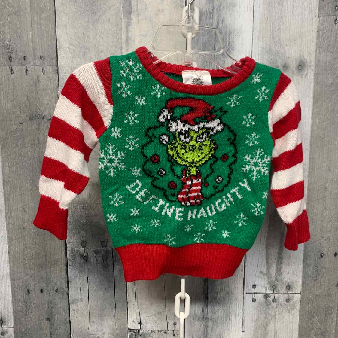 Size 3-6 Months Red/Green B Brand Pull Over