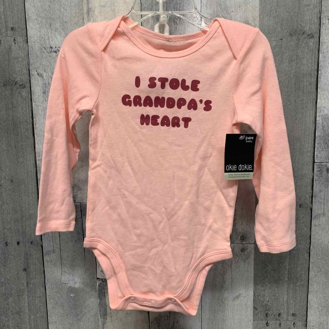 Size 24 Months Pink/Purple Okie Dokie Bodysuit
