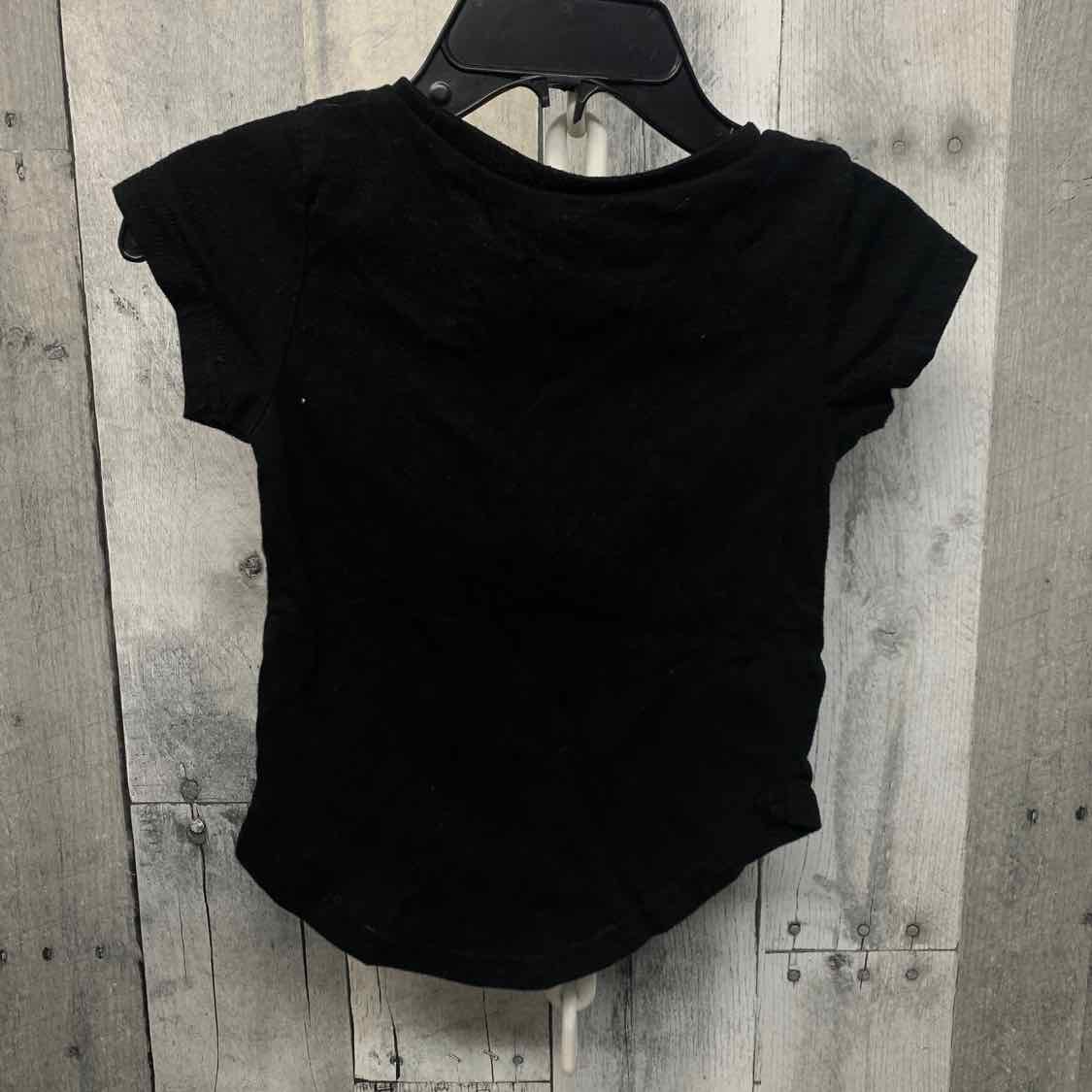 Size 18 Months Black Graphic Disney Short Sleeve Shirt