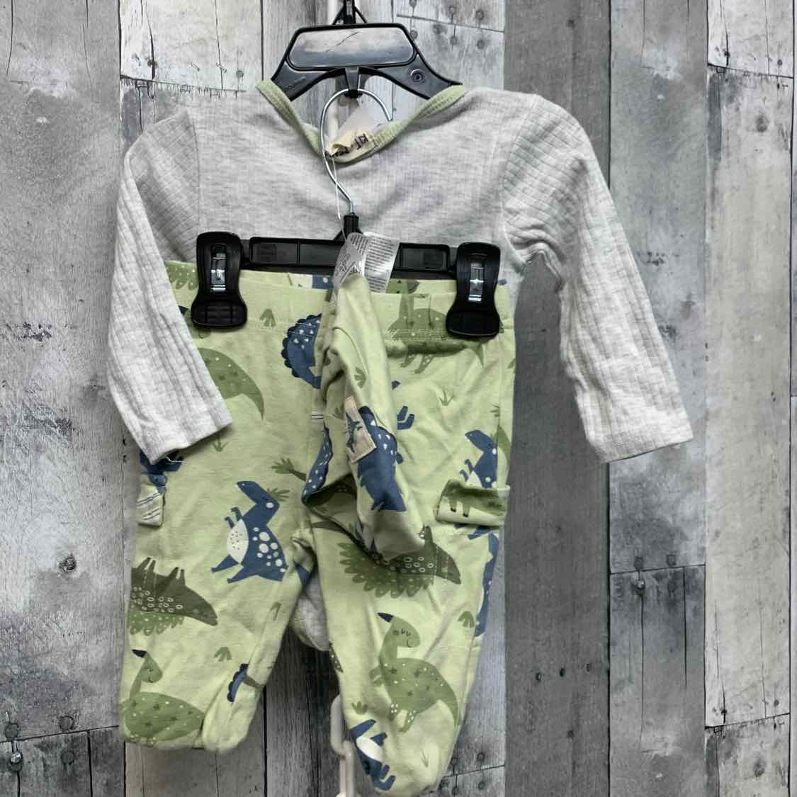 Size 12 Months Gray/Green B Brand Shirt/Pants