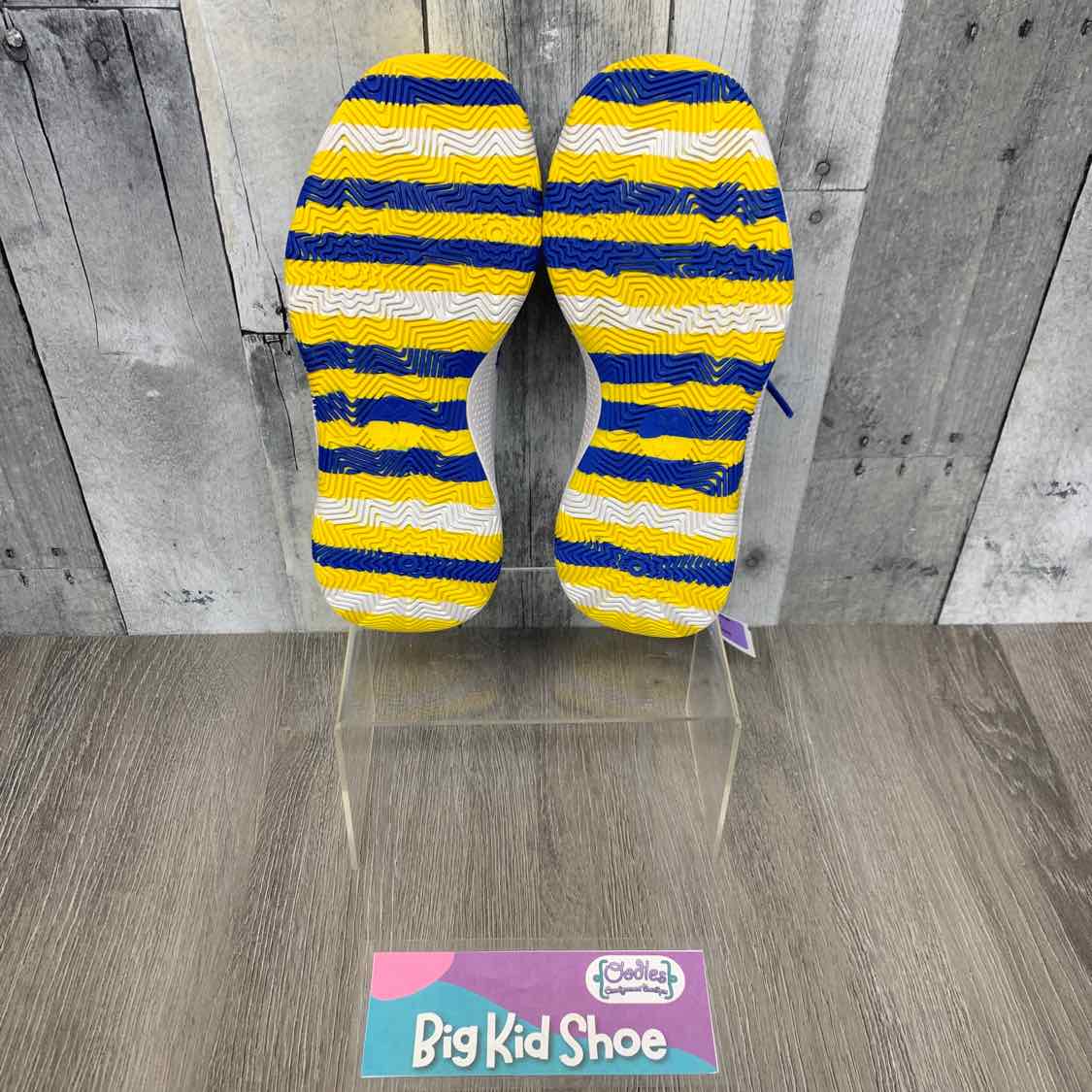 Size 4.5 Blue/Yellow Sport Brand Sneakers