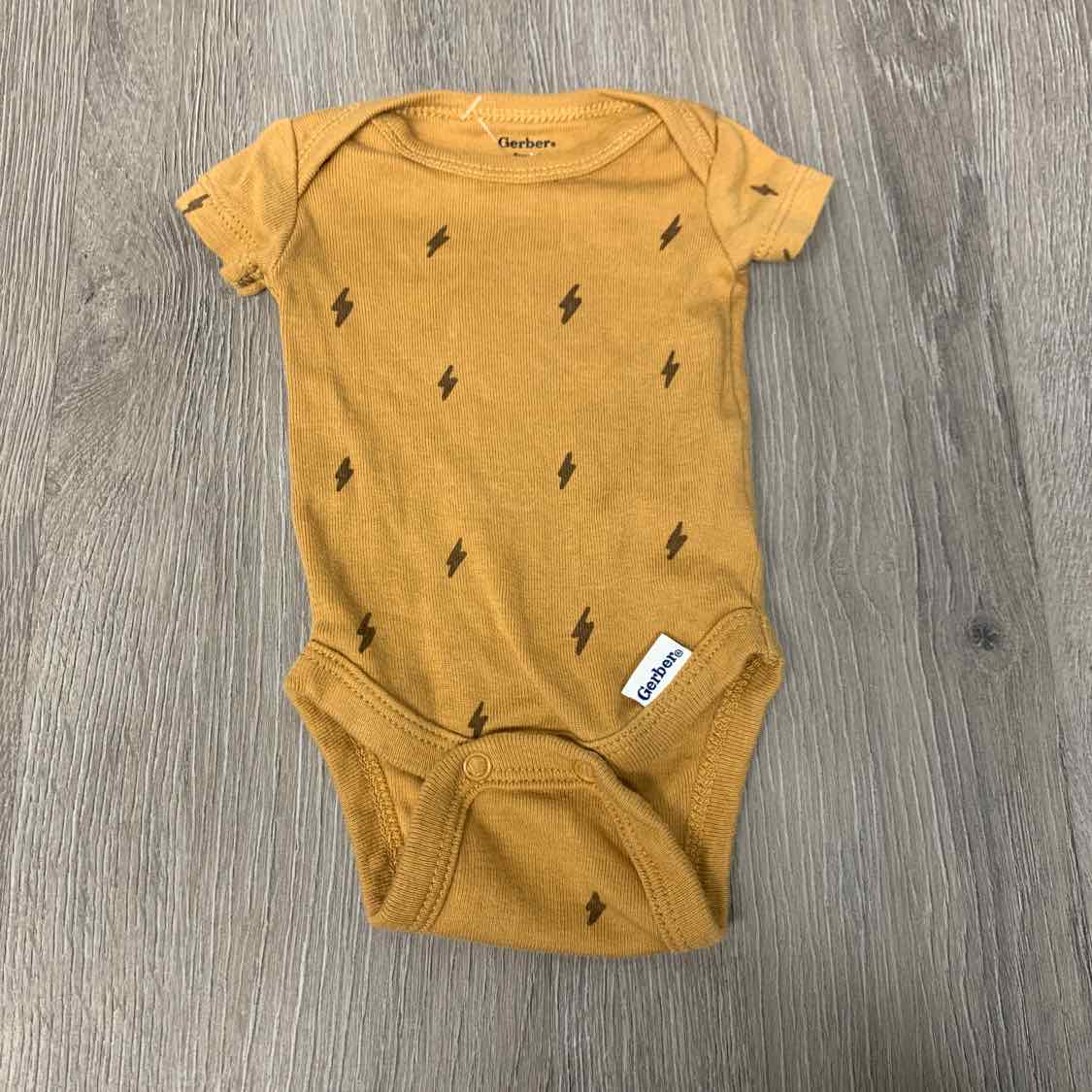 Size Preemie Orange/Brown Gerber Bodysuit - OodlesCB