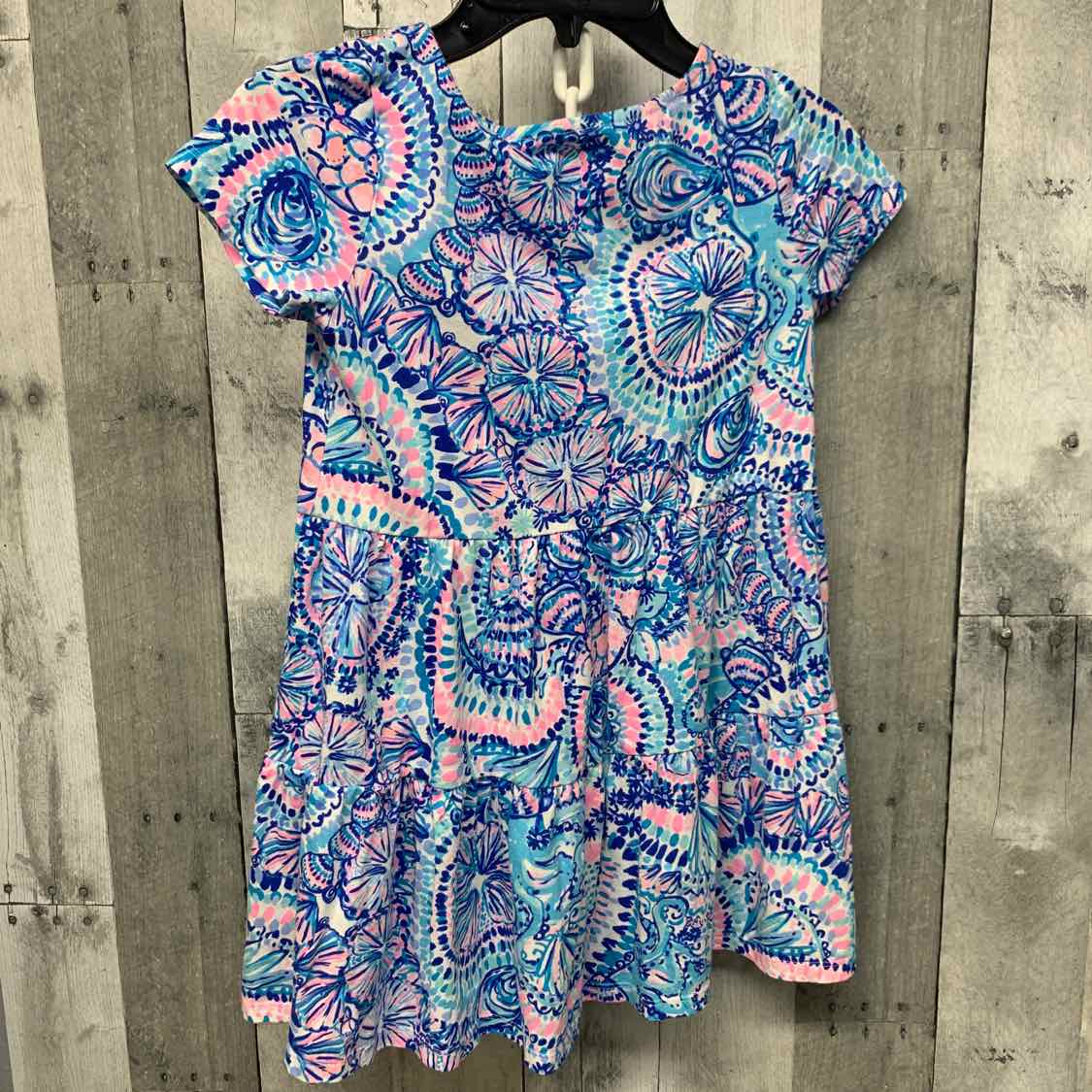Size 6/7 Blue Print Lilly Pulitzer Dress - Knit