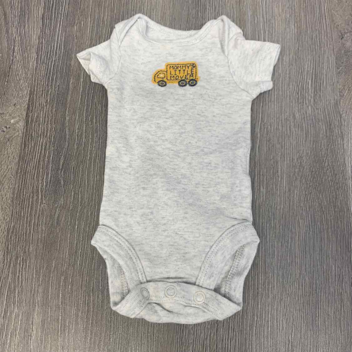 Size Preemie Gray/Yellow Child of Mine Bodysuit
