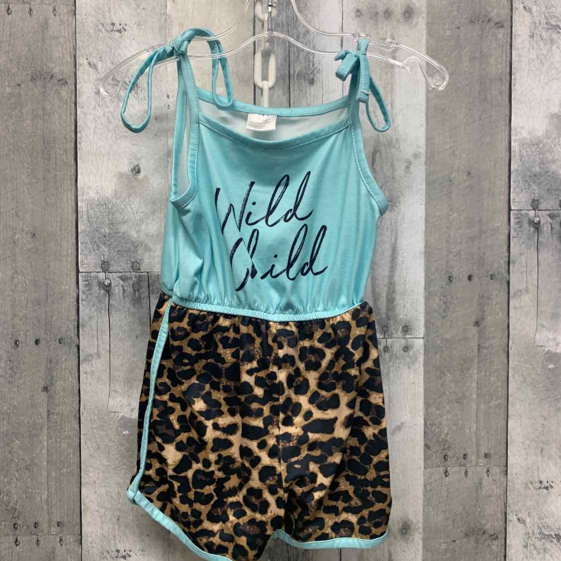 Size 5/6 Teal/Navy B Brand Romper