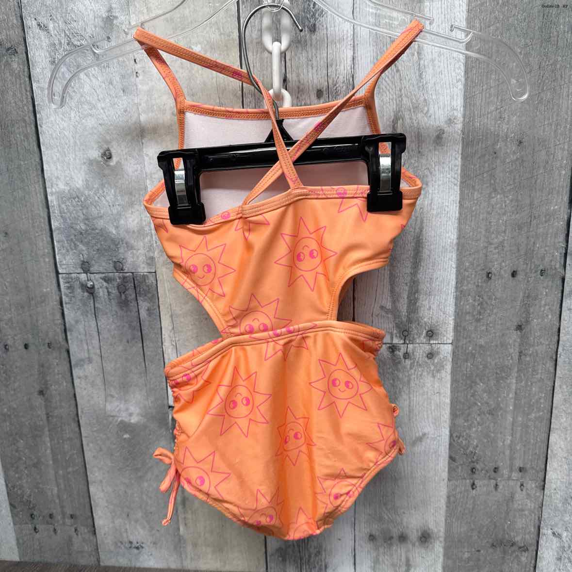 Size 4T Orange Print Cat & Jack Swim Suit - 1pc