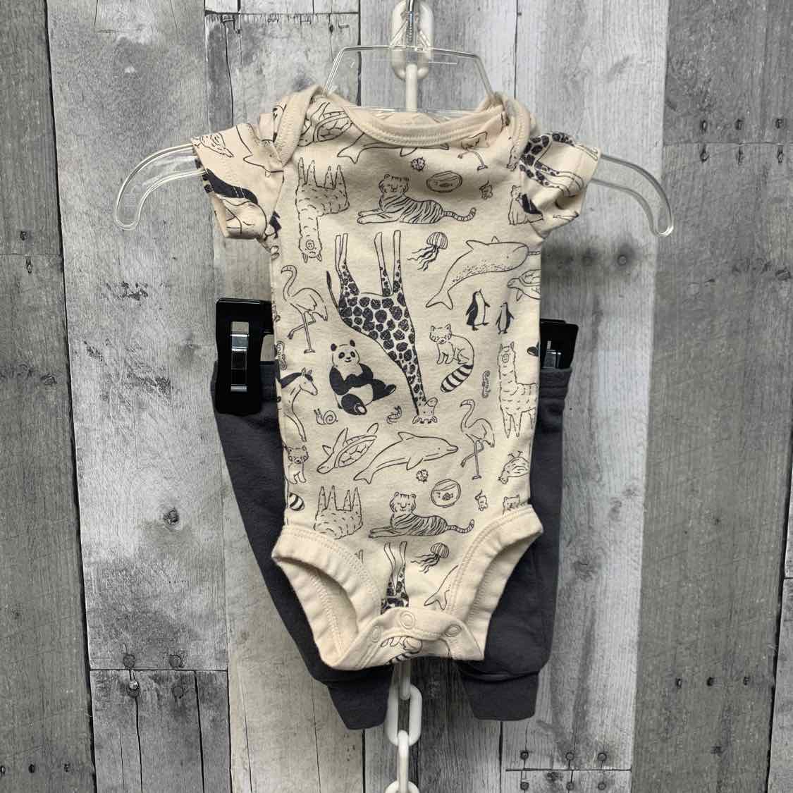 Size Newborn Tan/Gray Child of Mine Shirt/Pants
