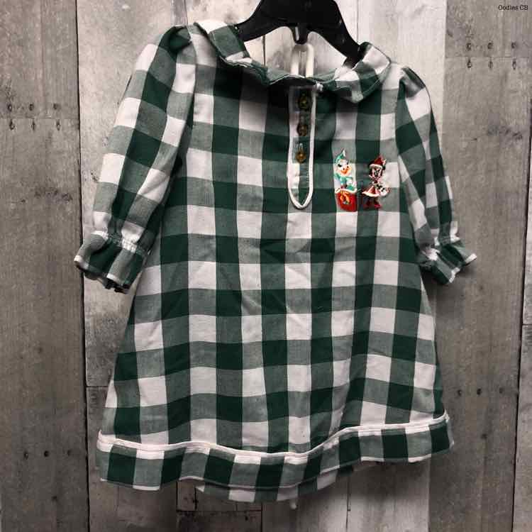 Size 2 Green Plaid Disney Store Nightgown