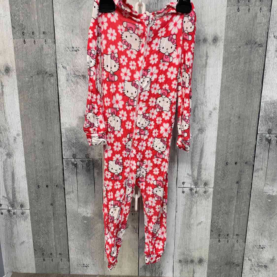 Size 18 Months Pink Print Hello Kitty Footy PJs