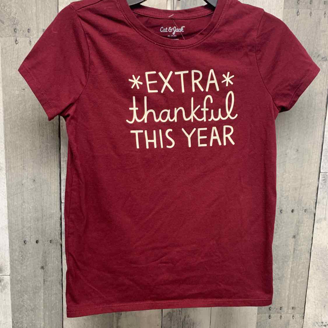 Size 7/8 Burgundy Cat & Jack T Shirt