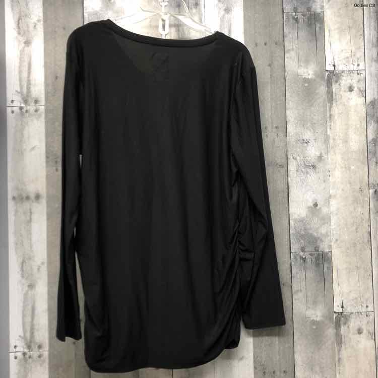 Size XL Black Time and Tru Long Sleeve Top