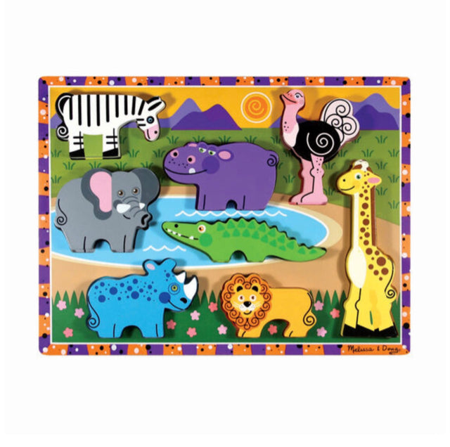 Melissa & Doug Safari Chunky Puzzle