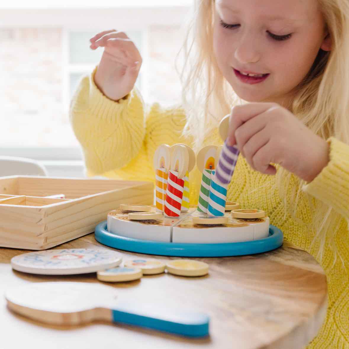 Melissa & Doug Birthday Cake - Wooden Play Food