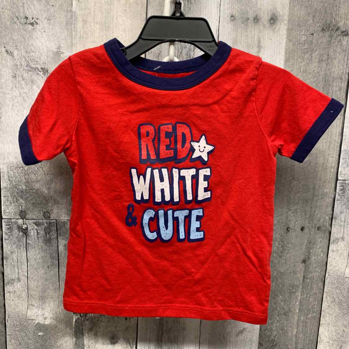 Size 18 Months Red/Navy Holiday Brands T Shirt