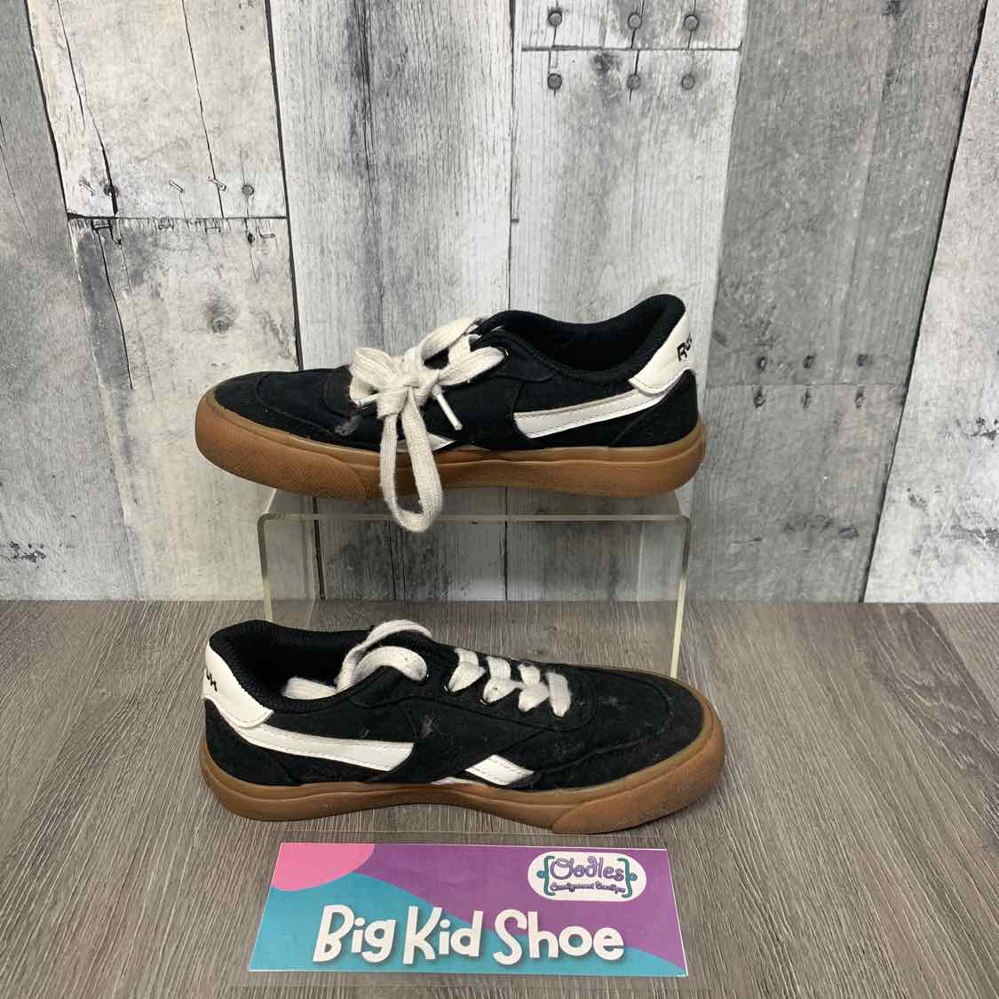 Size 1 Black/Brown Reebok Sneakers