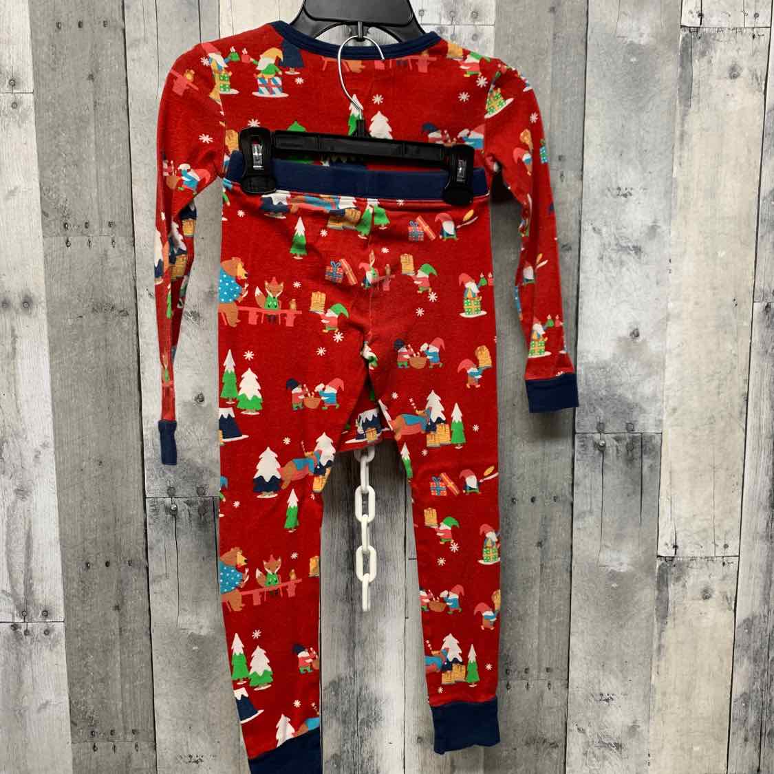 Size 6 Red Print Holiday Brands 2pc PJs