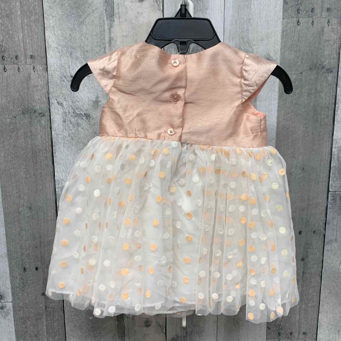 Size 3-6 Months Pink/White B Brand Dress - Party
