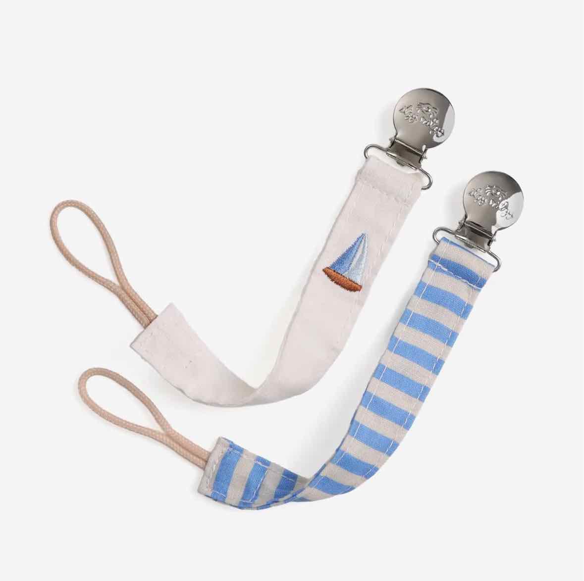2pk Itzy Clip Fabric Pacifier Strap - More Options - OodlesCB