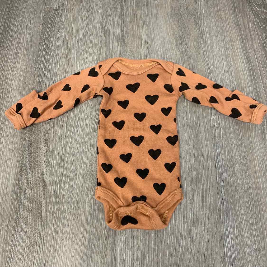 Size Preemie Brown Print B Brand Bodysuit