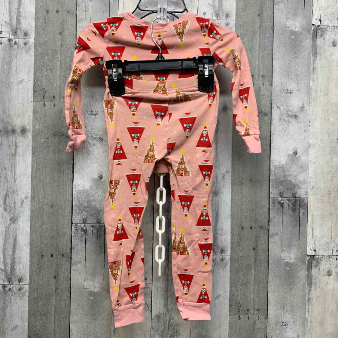 Size 5T Pink Print Old Navy 2pc PJs