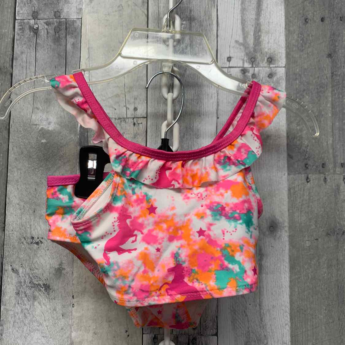 Size 4 Pink/Orange B Brand Swim Suit - 2pc+