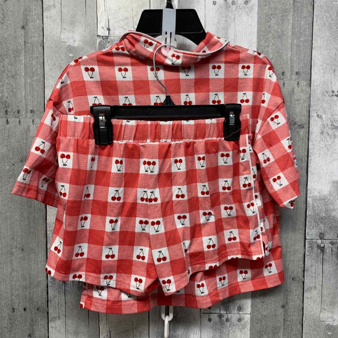 Size 10/12 Red Print Art Class 2pc PJs