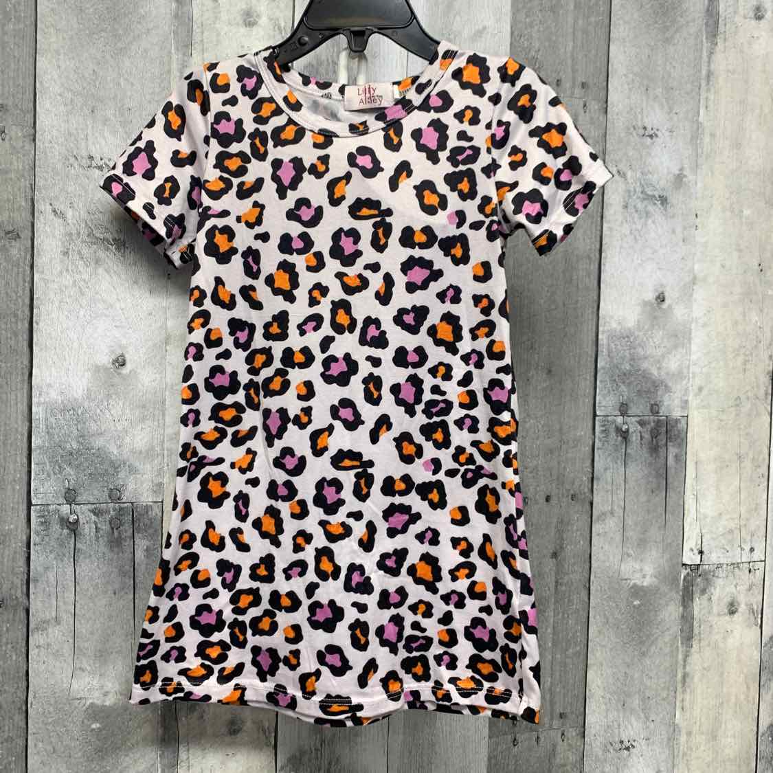 Size 2T/3T Purple Animal Print B Brand Dress - Knit - OodlesCB