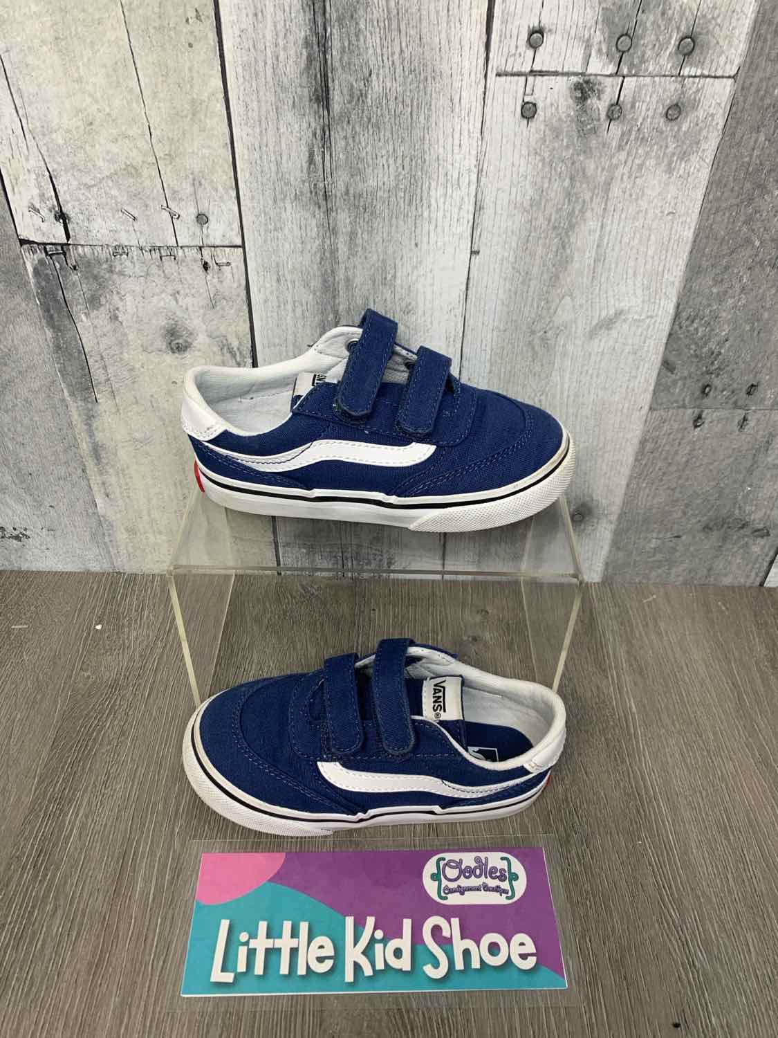 Size 9 Navy/White Vans Sneakers