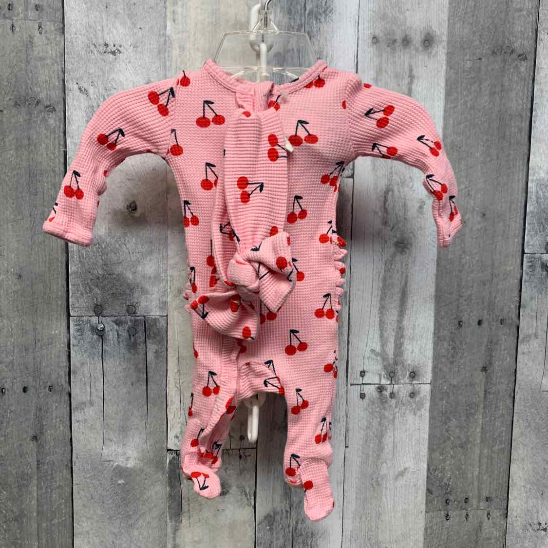 Size Newborn Pink Print Boutique Brand Footy PJs