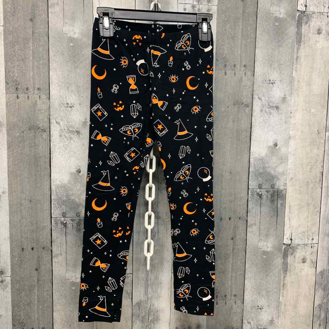 Size 7/8 Orange/Black Cat & Jack Leggings