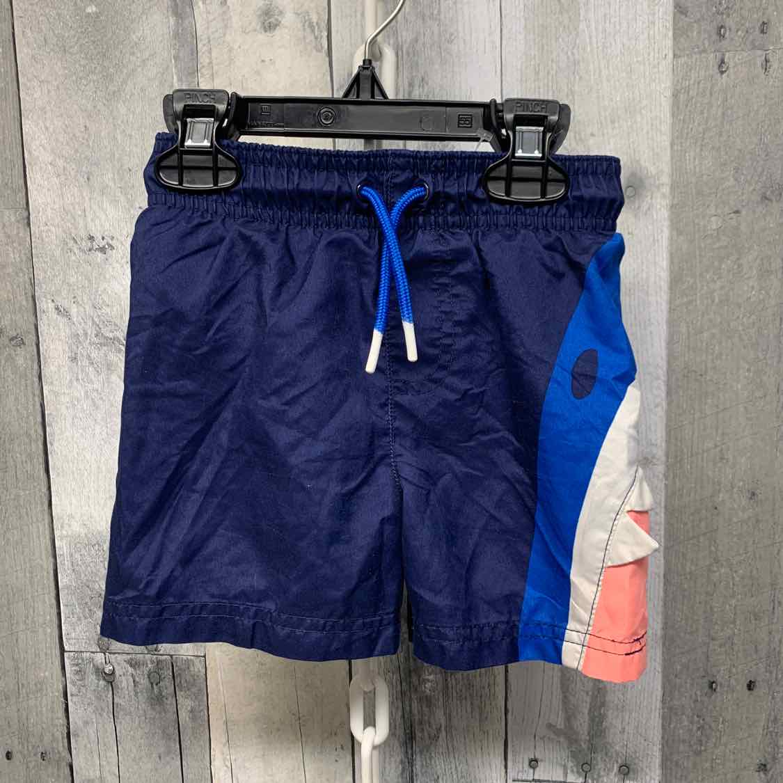Size 2T Navy Graphic Cat & Jack Swim Trunks