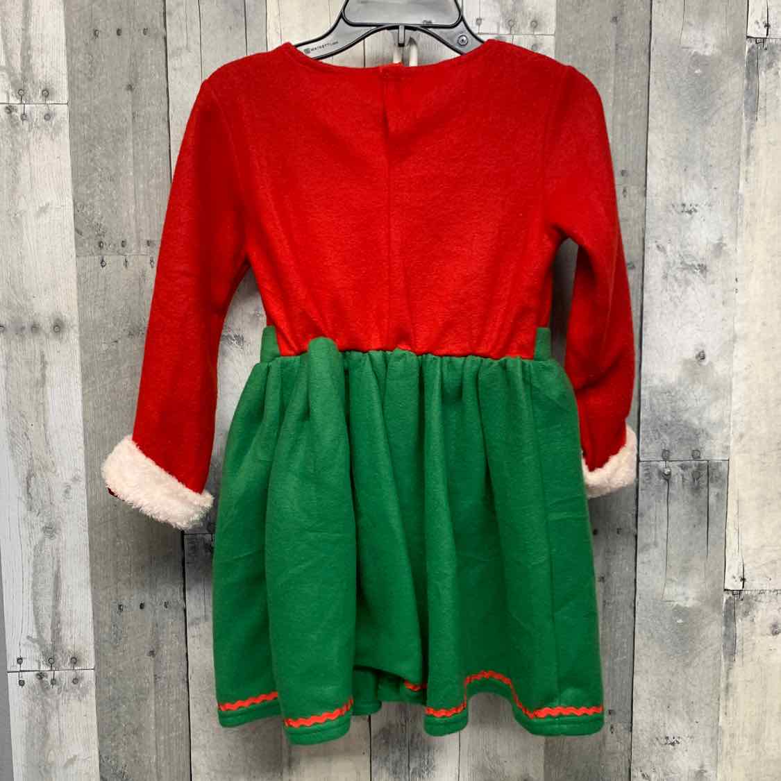 Size Medium Red/Green B Brand LS Dress