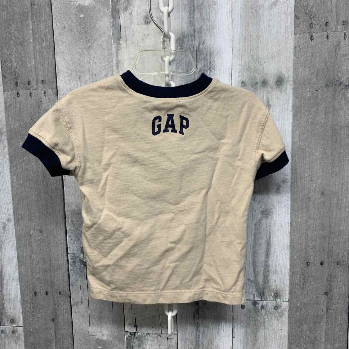 Size 18-24 Months Tan/Navy Gap T Shirt