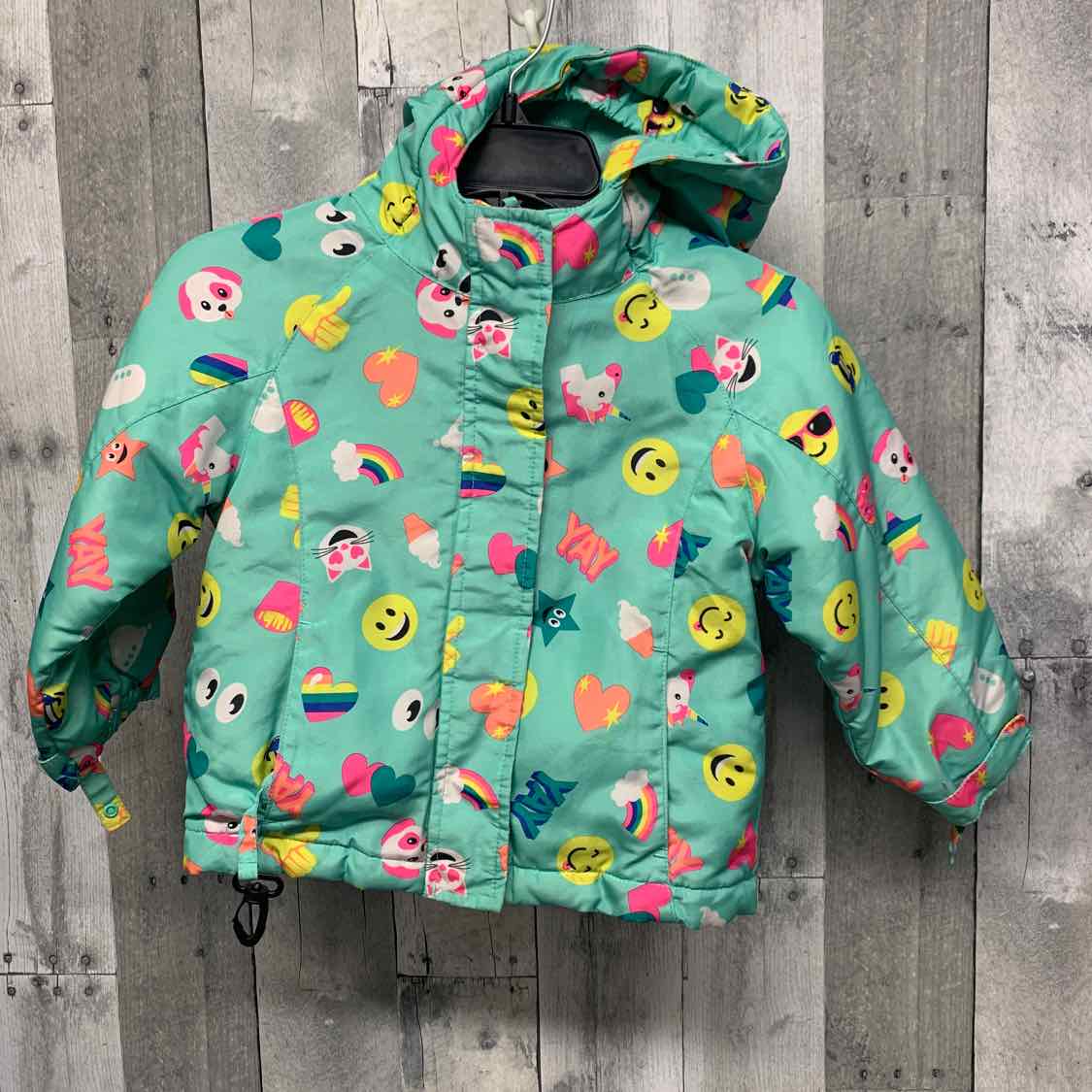 Size 3T Mint Print Children's Place Snow Jacket
