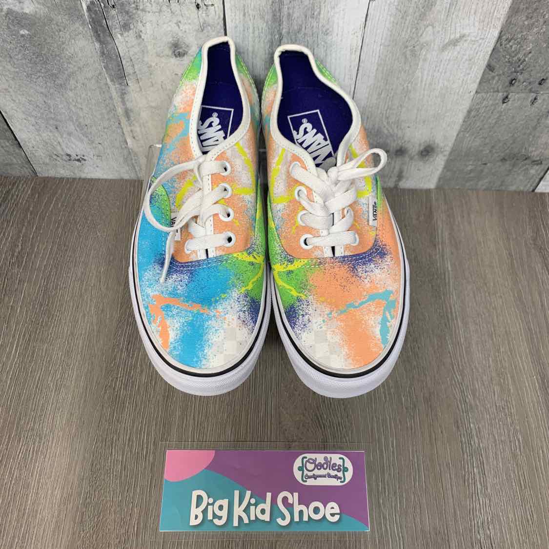 Size 5.5 Blue/Coral Vans Sneakers