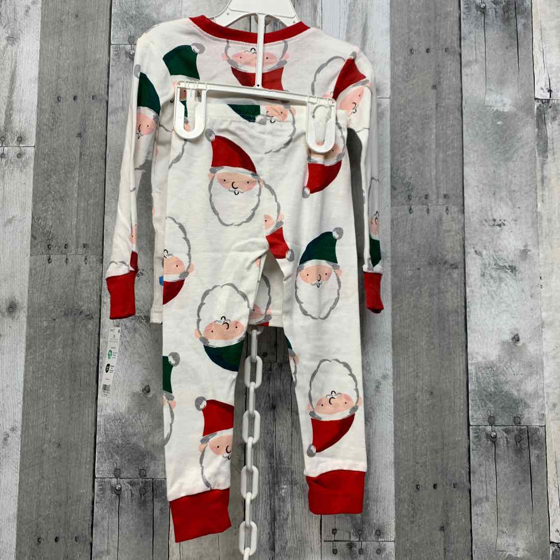 Size 2T White Print Carter's 2pc PJs