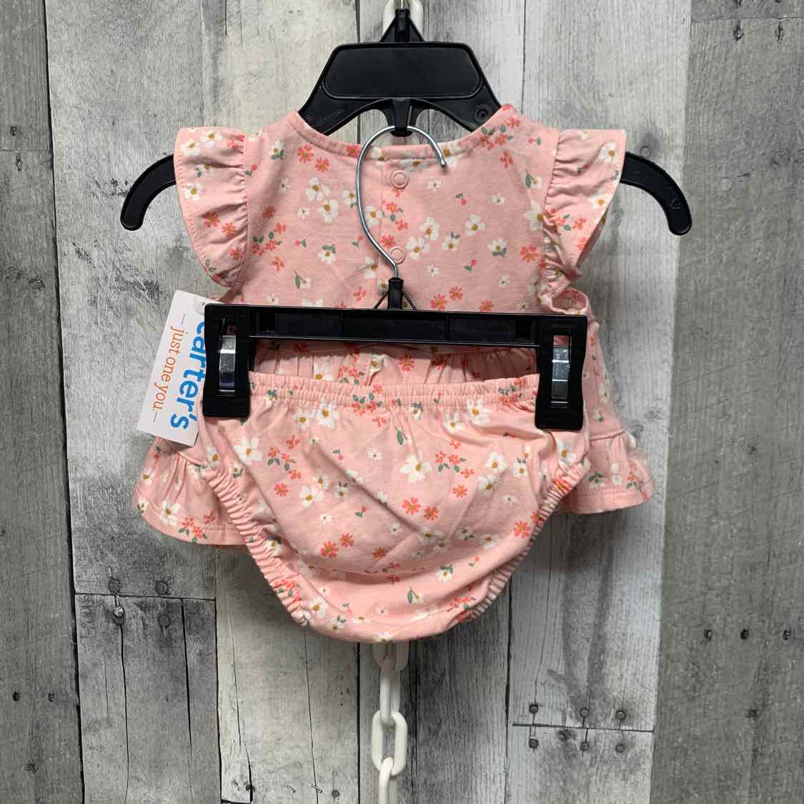 Size 3 Months Pink Print Just One You 2pc Dress