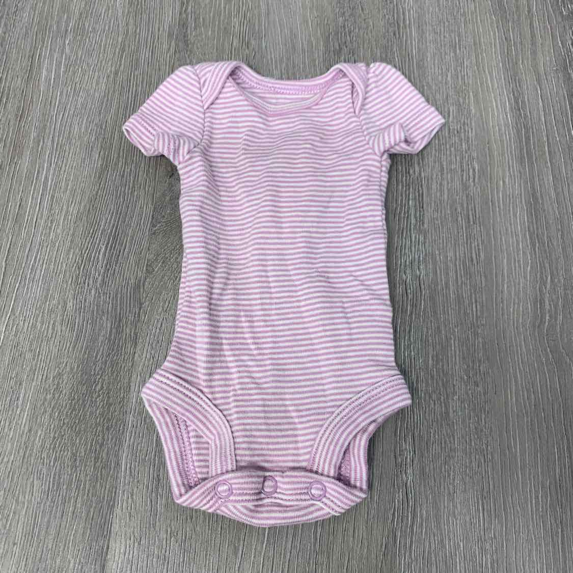 Size Preemie Purple/White Carter's Bodysuit