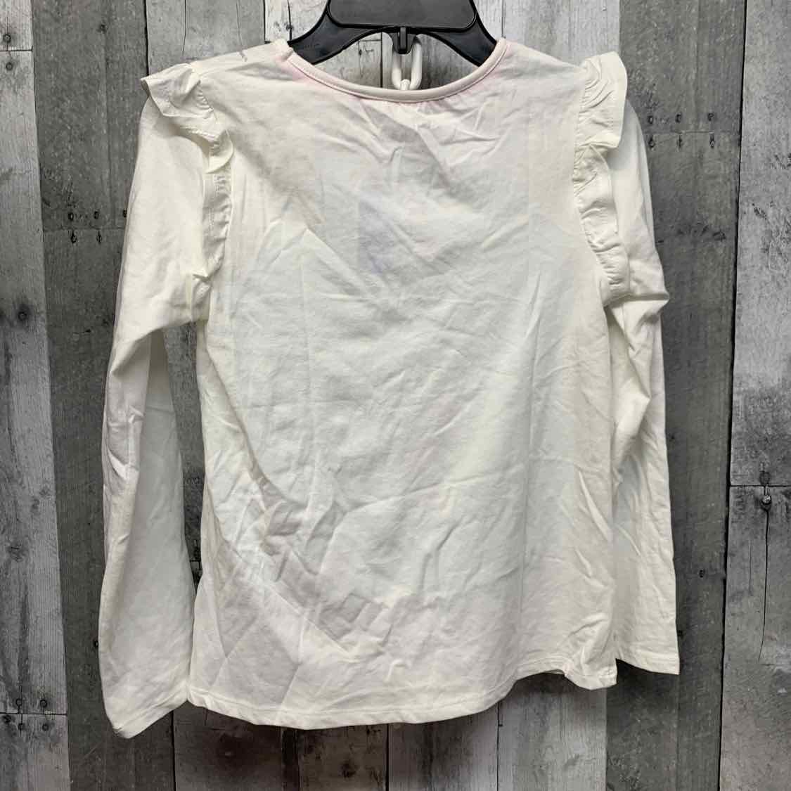 Size Large White Graphic Cynthia Rowley Long Sleeve Shirt