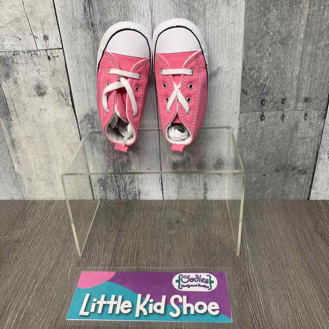 Size 3 Pink Converse Soft Sole Shoes