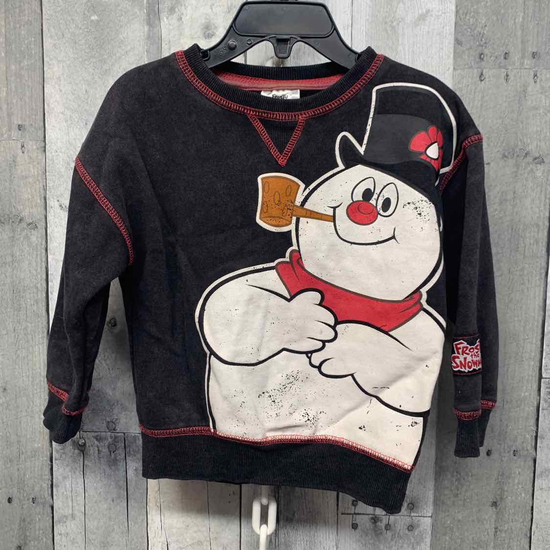 Size 2T Black Graphic Holiday Brands Sweat Shirt