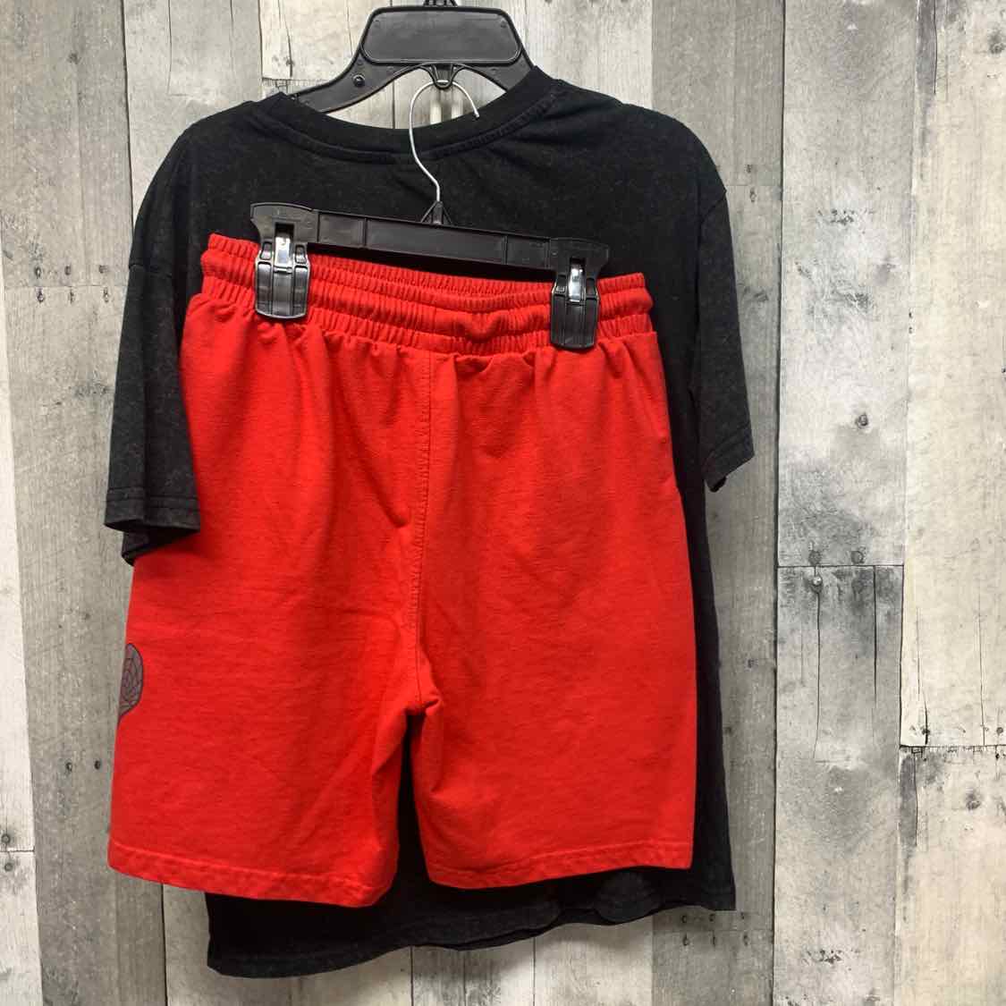 Size 14/16 Black/Red Spiderman Shirt/Shorts